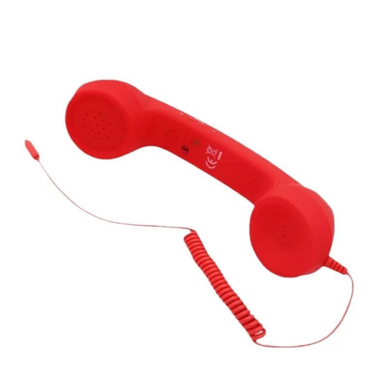 Retro Telephone Handset Earphone with Adjustable Volume