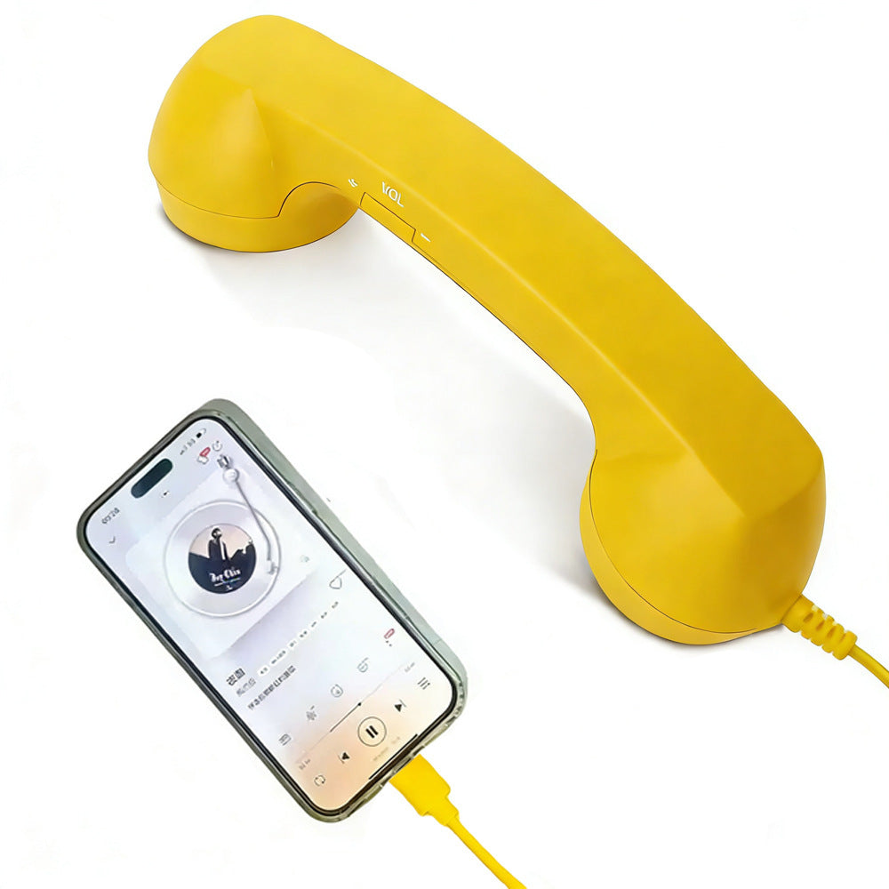 Retro Telephone Handset Earphone with Adjustable Volume