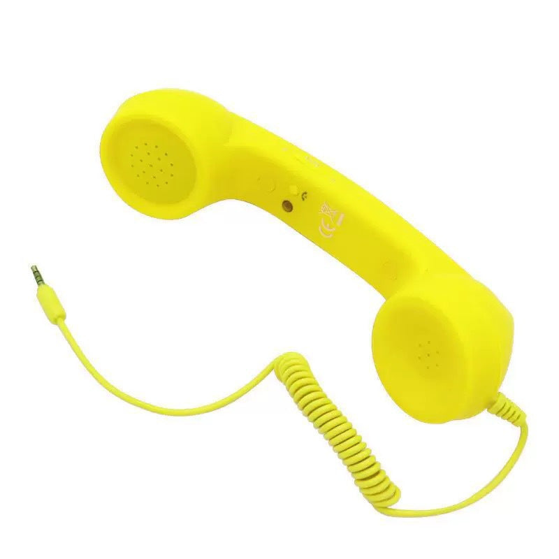 Retro Telephone Handset Earphone with Adjustable Volume